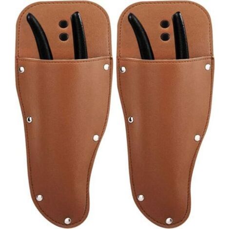 Gaines à Sécateurs, Cisaille Holster Étui de Protection pour Sécateur de Jardin Étui de Sécateurs en Cuir PU Porte-Outil Ac (1/5)