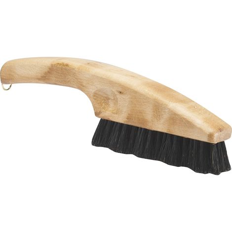 Brosse bois galbée en soies naturelles manche bois