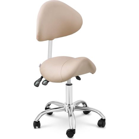 Sill贸n cosm茅tico Mannheim color crema con respaldo ajustable. (1/5)