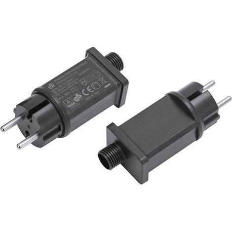 Fuente de alimentación LED de 12 V, transformador LED IP44, controlador adaptador LED de bajo voltaje para luces navideñas y guirnaldas de luces (1 unidad) (1/4)