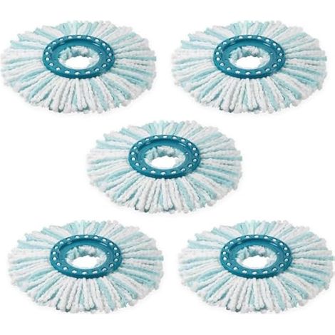 5 Pièces Balai Serpillère Ronde pour Leifheit Clean Twist Disc Mop Micro Systèmes Pièces de Rechange (1/5)
