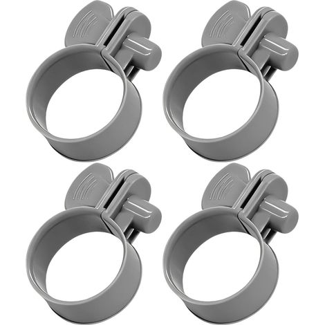 Colliers Serrage Réglables Tuyaux 4 Pièces Clips de Rechange pour Tube Clips À Oreilles De Rechange pour Piscine Jardin Maison Patio Extérieur Usage Multiple (1/5)