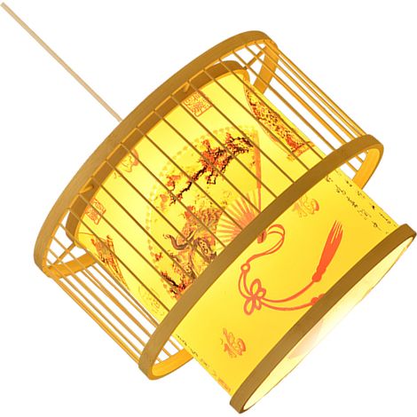 Neue Pendelleuchte aus Bambus im chinesischen Stil, ein hochleistungsfähiger, vom Zen inspirierter Kreativstrahler für Restaurants, chinesische Hot-Pot-Restaurants und andere Gastronomiebetriebe. (1/5)