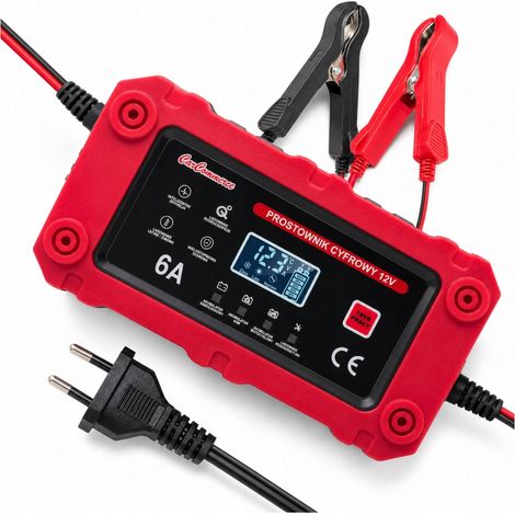 Chargeur automatique de batterie de voiture 12V 6A AGM GEL avec fonction de régénération (1/5)