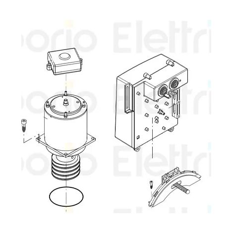 beninca pièce détachée moteur 24v pour bull1024 9688080 (1/3)