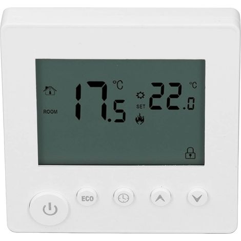Thermostat intelligent 4500W, régulation chauffage eau par bouton, pour maison bureau hôtel, AC90V-240V, blanc (1/5)