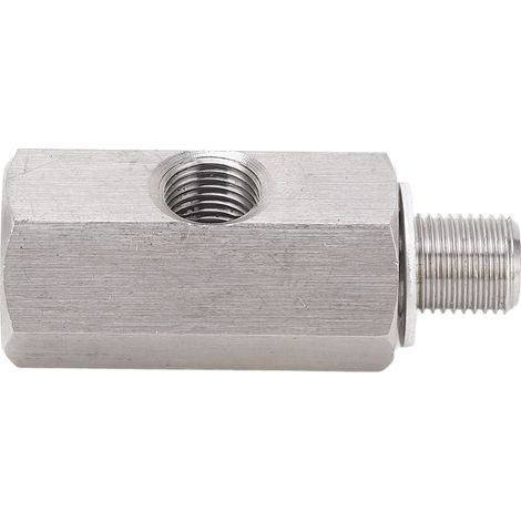 M10x1,0 T-Stück für Öldrucksensor, M10-Adapter für Turbolader-Zuleitung, Edelstahl-Manometer (1/5)