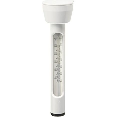 Robustes, schwimmendes Poolthermometer aus Kunststoff – Temperaturbereich -40 °C bis 45 °C – Abmessungen 7,3 x 4,8 x 24 cm