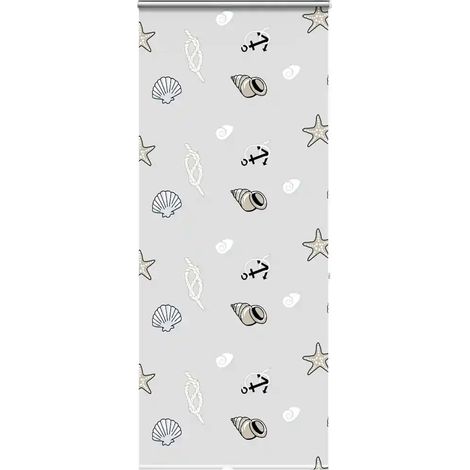 Store enrouleur de douche avec cassette largeur du tissu 86 cm (1/5)