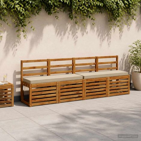 vidaXL Cojines para banco de 2 piezas VUGHT 2 pcs 100% Poliéster (1/5)
