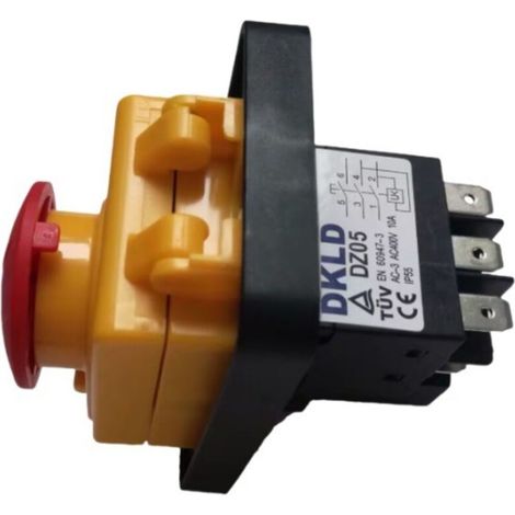 Interrupteur électromagnétique KJD17F 16A 120V à 4 broches, contacteur magnétique 110V AC, adapté aux interrupteurs de commande de moteurs d'équipements industriels et aux accessoires électriques bass (1/4)
