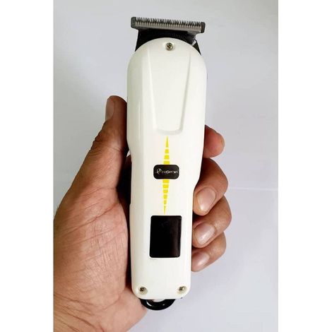 MaxTech - Tagliacapelli Professionale Ricaricabile Gm-6136 Display Lcd Trimmer 4 Pettini - (1/5)