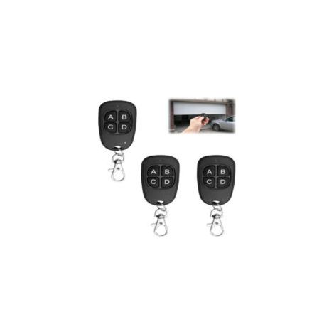 Mando a distancia universal de tres piezas y 433 MHz para control de acceso, mando a distancia de cuatro botones para clonación de puertas de garaje, copiador inalámbrico de largo alcance para puertas