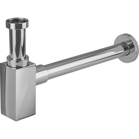 [GEBRAUCHT] B-Ware Design-Flaschensiphon 32 mm Rp 1 1/4" Siphon Waschbecken Geruchsverhinderer 45mm (1/2)