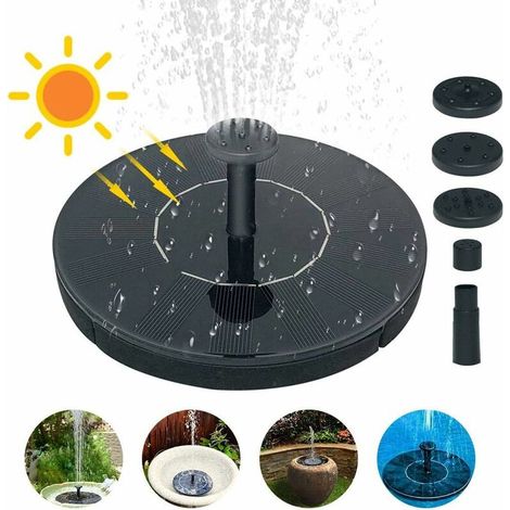 Fontaine flottante solaire, pompe à eau solaire 1,5 W pour pompe à fontaine bain d'oiseau petit bassin aquarium... - RWJardin / bassins d'ornement / fontaines pour bassins d'ornement (1/5)