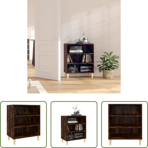 vidaXL Holzwerkstoff - Sideboard Räuchereiche 57x35x70 cm Holzwerkstoff (1/5)