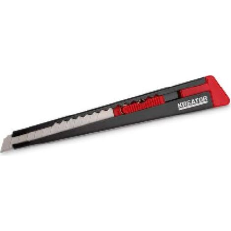 FPLUS cutter hoja estrecha 9 mm , Corte fácilmente a través de papel, cartón, papel pintado, cinta adhesiva y más con este cortador de presión afilado. Puede bloquear la hoja en su