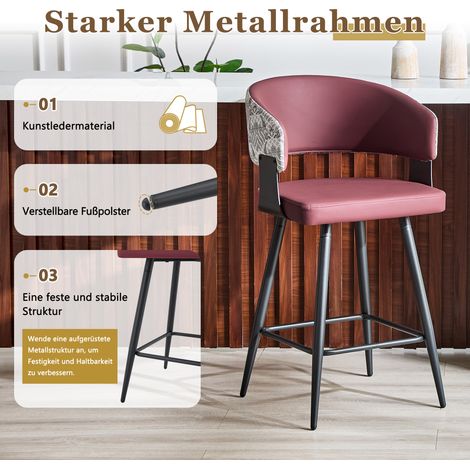 Chaise de salle à manger rembourrée avec dossier et accoudoirs, style scandinave minimaliste, fauteuil moderne pour cuisine, restaurant, hôtel ou showroom, lot unique, design vintage des années 50 (1/5)
