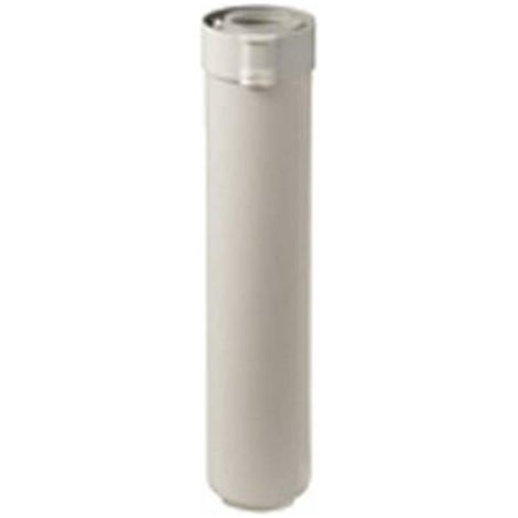 Ubbink Rolux tuyau d'évacuation des gaz de combustion 80/125mm l=500mm PP, concentrique blanc