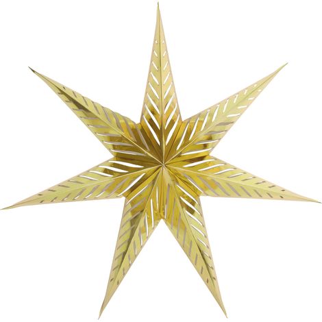 TrendLine Deko Papierstern Ø 70 cm gold Weihnachtsstern