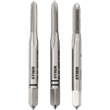 Jeu de 3 tarauds main STIER DIN 352 HSS-G M4 (1/5)