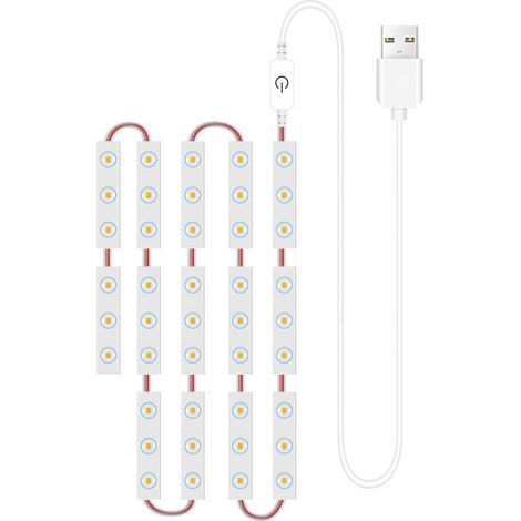Lumière Led Pour Miroir - Bande Dimmable Avec Fonction Mémoire - Pour Miroir De Salle De Bain Ou Table De Maquillage - Longueur 243 cm 305 cm Ou 367 cm - 1 Pièce (1/5)