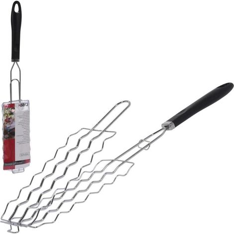 PARRILLA 6 SALCHICHAS MANGO NEGRO 9x21x53 CM (1/2)