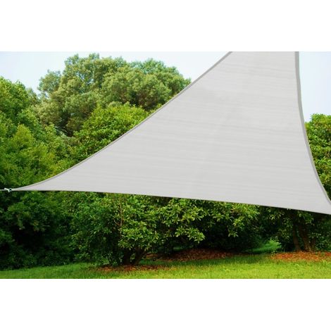 Telo vela ombreggiante 5x5x5 triangolare polietilene bianco - Salone