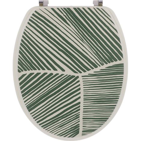 Wc-deckel mdf 18 zoll edelstahl-befestigungen - botanist - Tendance