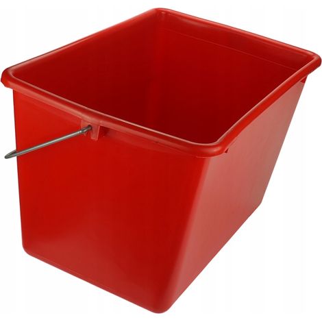 Cubo de pintura de 15 l, color rojo. (1/5)