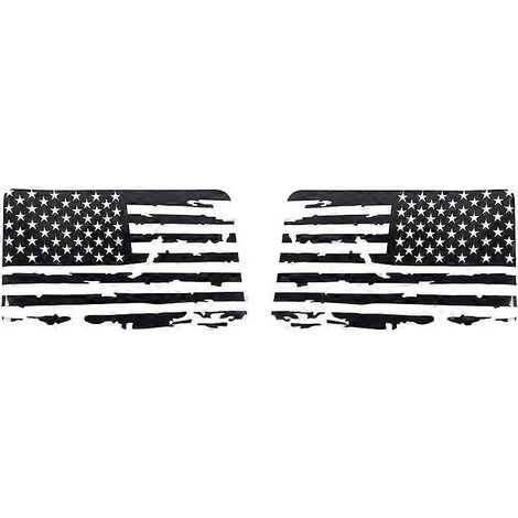 Autocollants drapeau américain pour vitres de Jeep Wrangler JK 4 portes (2011-2017) (1/5)