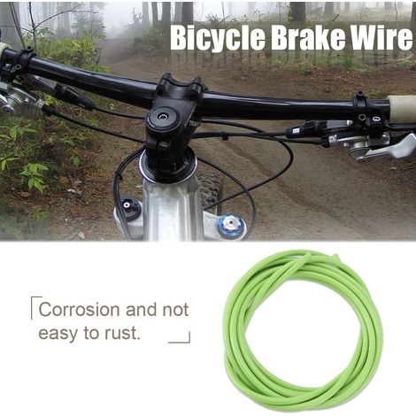 Câble de frein de vélo de 3 mètres, adapté aux vélos de route et aux VTT (vert) (1/2)