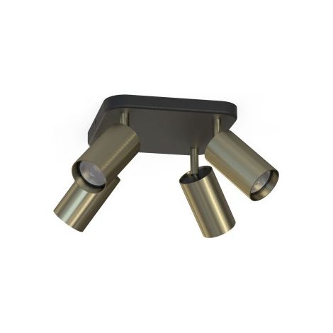 Nowodvorski Eye Spot plafoniera 4 luci GU10 nero ottone