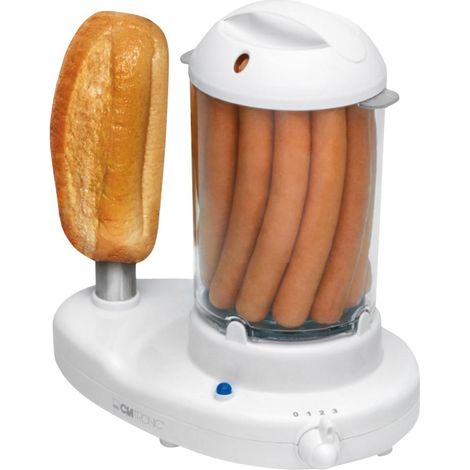 Clatronic HDM 3420 aparato para hot-dogs y huevos blanco