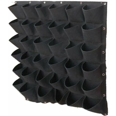 Snow  36-Pocket Wall-Mounted Plant Bag - Vertical Planting Bag - Hanging Design Planter - Outdoor Plant Wall - Durable Eco-Friendly Felt Soft Wall Garden,GU.B/bon (1/5)