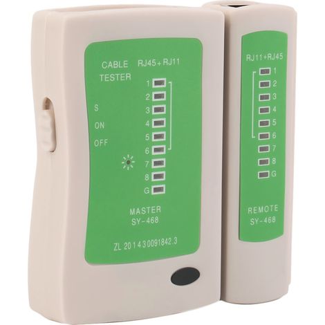 Tester cavo lan digital lan ethernet cablaggio dati cavo RJ45 RJ11 cat5 468 (1/5)
