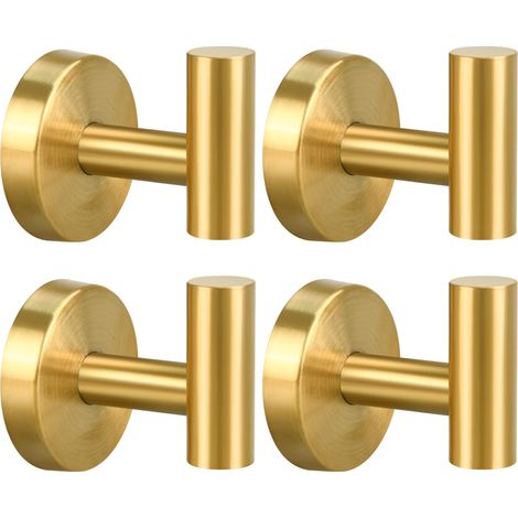 Ganci per asciugamani per bagni 4 confezioni Ganci per asciugamani Ganci per asciugamani da doccia in acciaio inox 304 da parete (1/5)