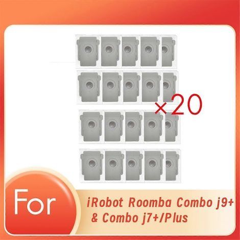 Lot de 20 sacs à poussière pour aspirateurs Combo J9+ et Combo J7+/Plus - Accessoires et consommables - Sac à poussière non tissé B (1/5)