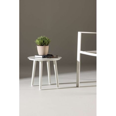 Linatable basse Ø40cm beige. (1/5)