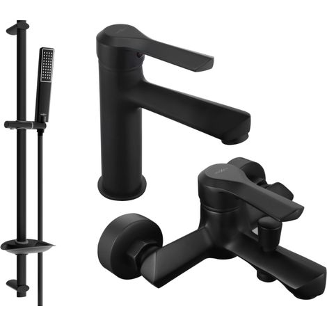 Mexen Sabre DB72 set da vasca, nero - 72103DB72-70