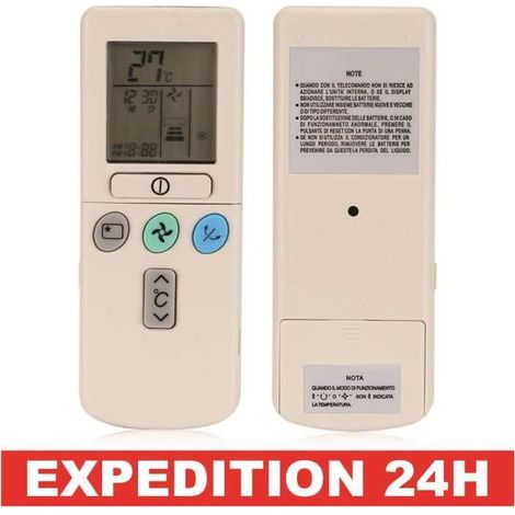 Télécommande - Hitachi - RAR-2A1/RAR-52P1/RAR-2SP1 - ABS - 8m portée - Dimensions 145x55x18mm (1/4)