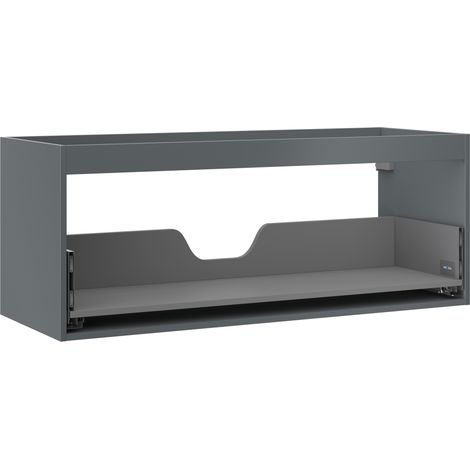 Mexen Box-A Korpus des Waschbeckenunterschranks 120 cm, 1 Schublade, Graphit Matt - 91AX0-1200-470-1-66 (1/4)