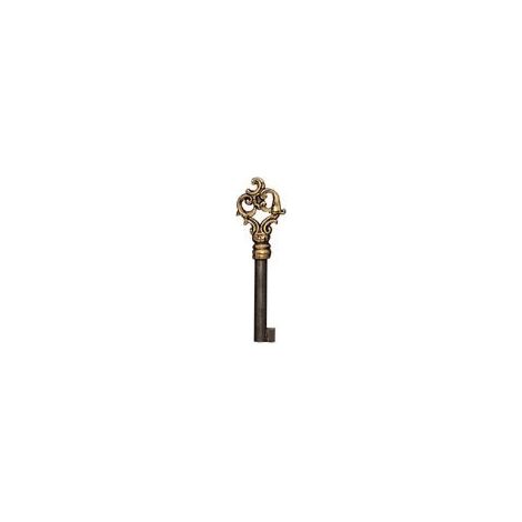 Clé louis xv bronze - Ajustage : S45 - Tige : 40 - Décor : Bronze - DUBOIS