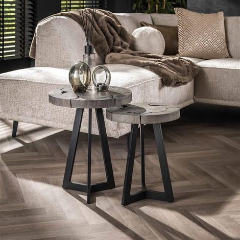 Industrial Side Table Frank set of 2 (1/4)