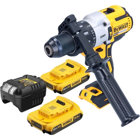 Trapano a percussione a batteria DeWalt DCD 996 D2 18V 95Nm senza spazzole + 2x batteria ricaricabile 2,0 Ah + caricatore