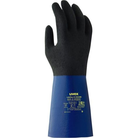 uvex 6055709 rubiflex S XG35B Guanto di protezione per prodotti chimici Taglia (Guanti): 9 1 Paio/a (1/2)