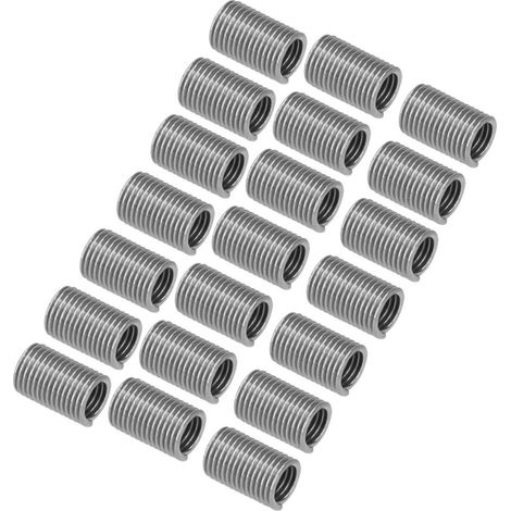 100 inserts filetés mâles et femelles réducteurs pour écrous, outil de réparation, fixation en acier inoxydable M6x13D (1/5)