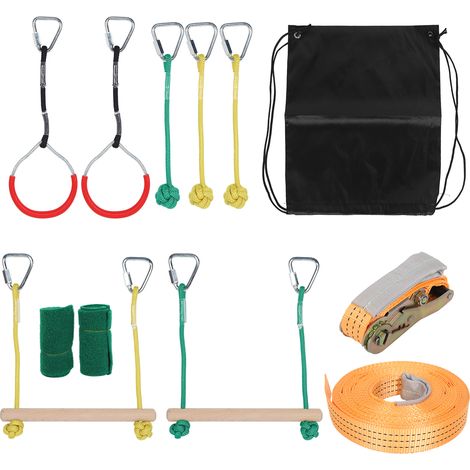 Kletterseil-Set für Kinder, rutschfester Hindernisparcours, Slackline, Outdoor-Fitnessgerät (1/5)
