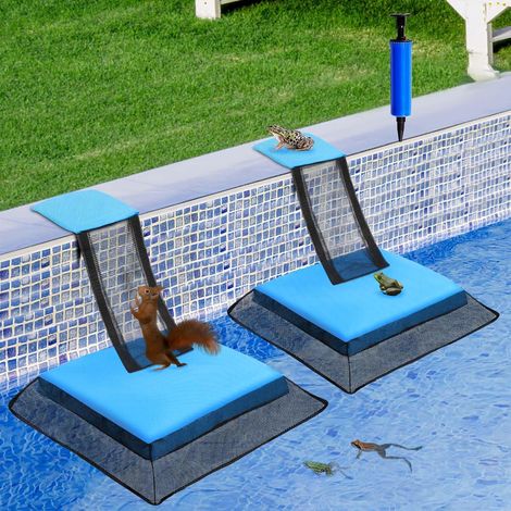 Rampe de Sauvetage d'Évacuation pour Animaux de Piscine, Sauveur de Grenouilles pour Animaux de Piscine, Sauvetage pour Grenouilles, Crapauds, Lézards, Canards, Serpents, Écureuils, Tamias
