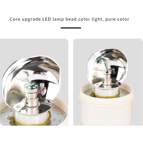 Rotierende LED-Warnleuchte, 90 dB, wasserdicht und staubdicht, Sicherheitsalarmleuchte mit blauer LED-Lampe, 220 V (1/5)